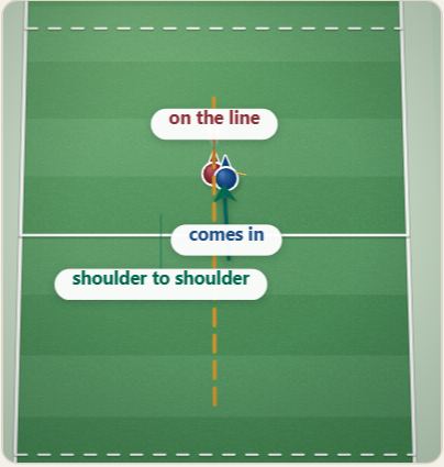 Riding Off, drawn on a polo pitch