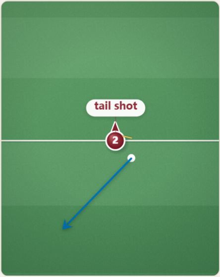 The neck shot and the tail shot, drawn on a polo pitch